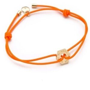 Marc By Marc Jacobs Orange Bracelet with Gold Charm